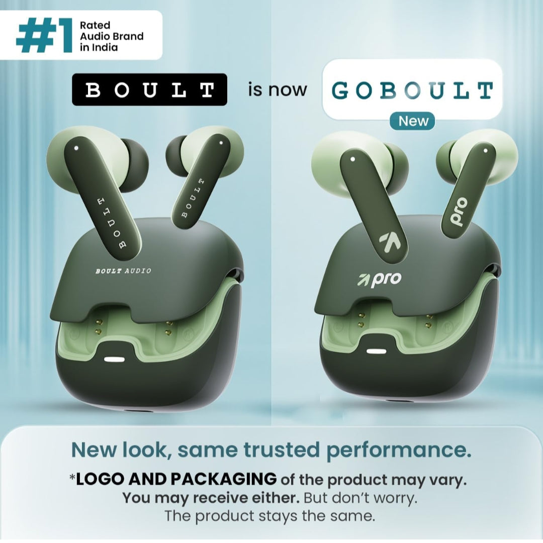 GOBOULT Z40 Pro with 100H Playtime, Zen Quad Mic ENC, 45ms Low Latency Gaming, Premium Rubber Grip Case Ear bud, 13mm Bass Driver, Bluetooth 5.3, Made in India TWS Truly Wireless in Ear Earbud(Jungle)
